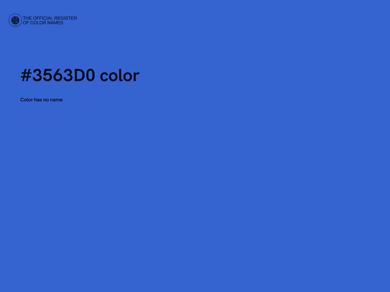 #3563D0 color image