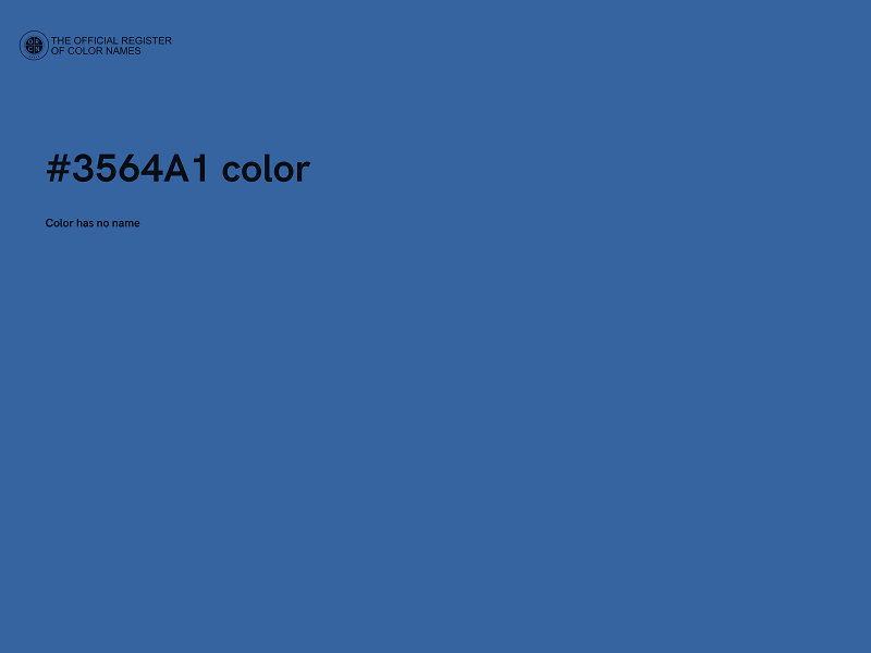 #3564A1 color image