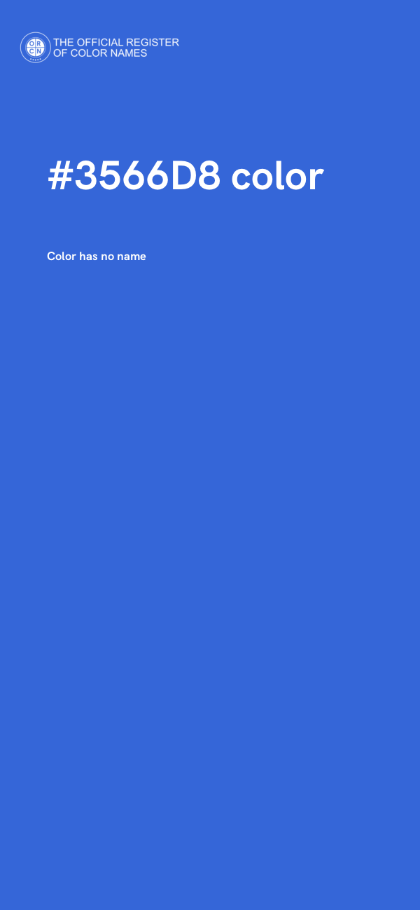#3566D8 color image