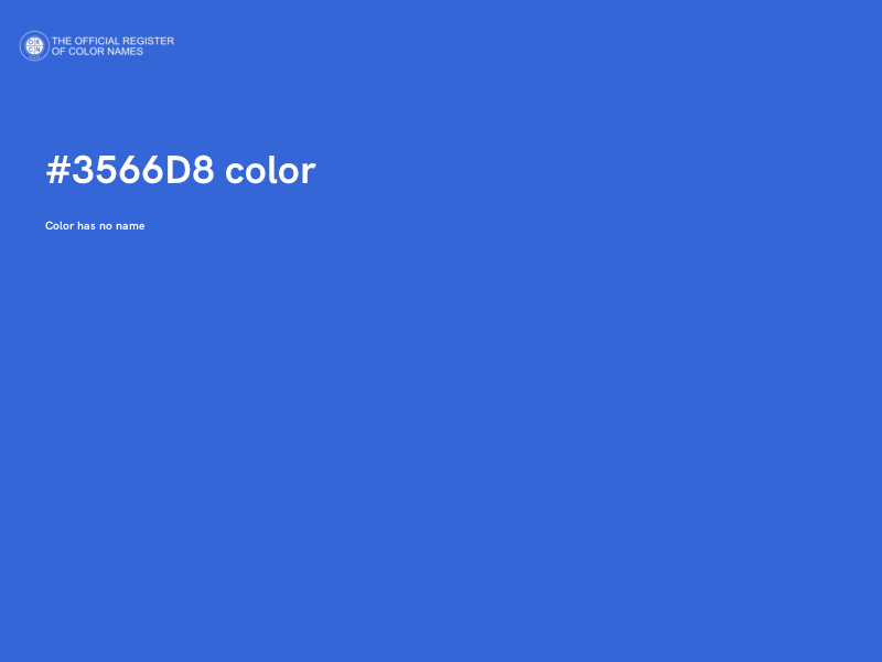 #3566D8 color image