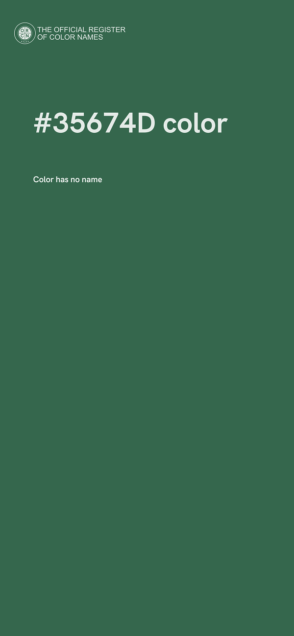 #35674D color image