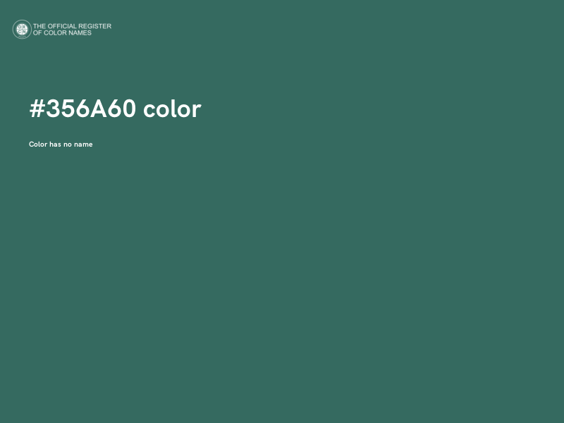 #356A60 color image