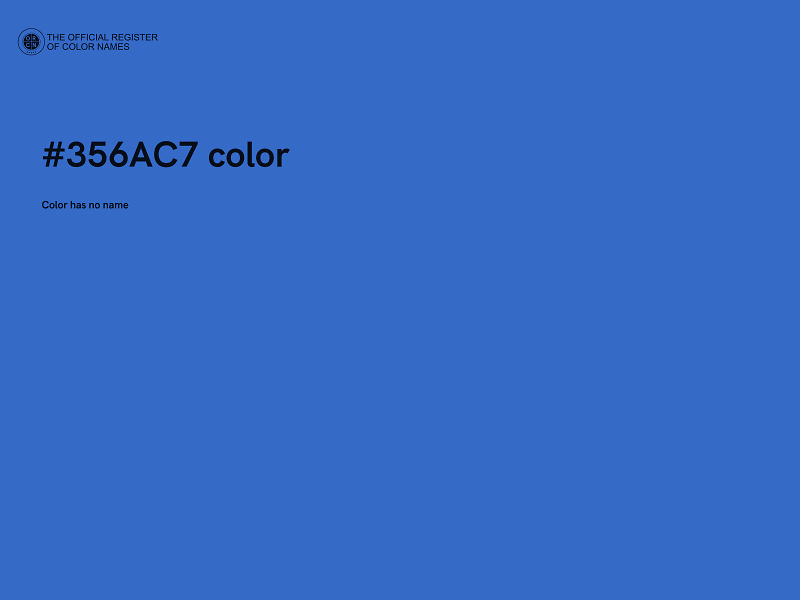 #356AC7 color image