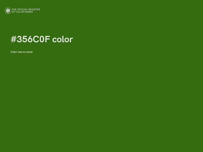 #356C0F color image