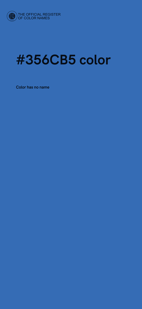 #356CB5 color image