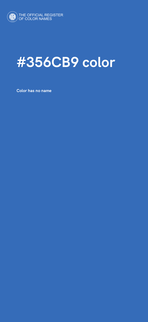 #356CB9 color image