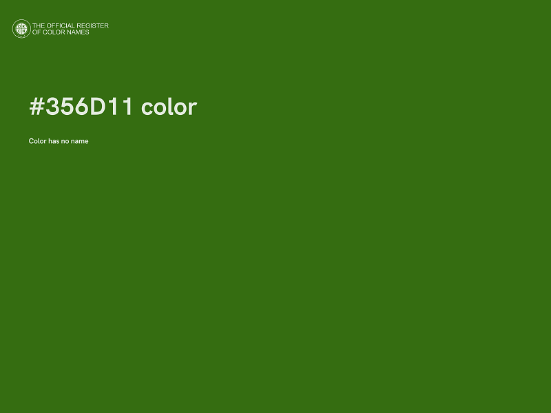 #356D11 color image