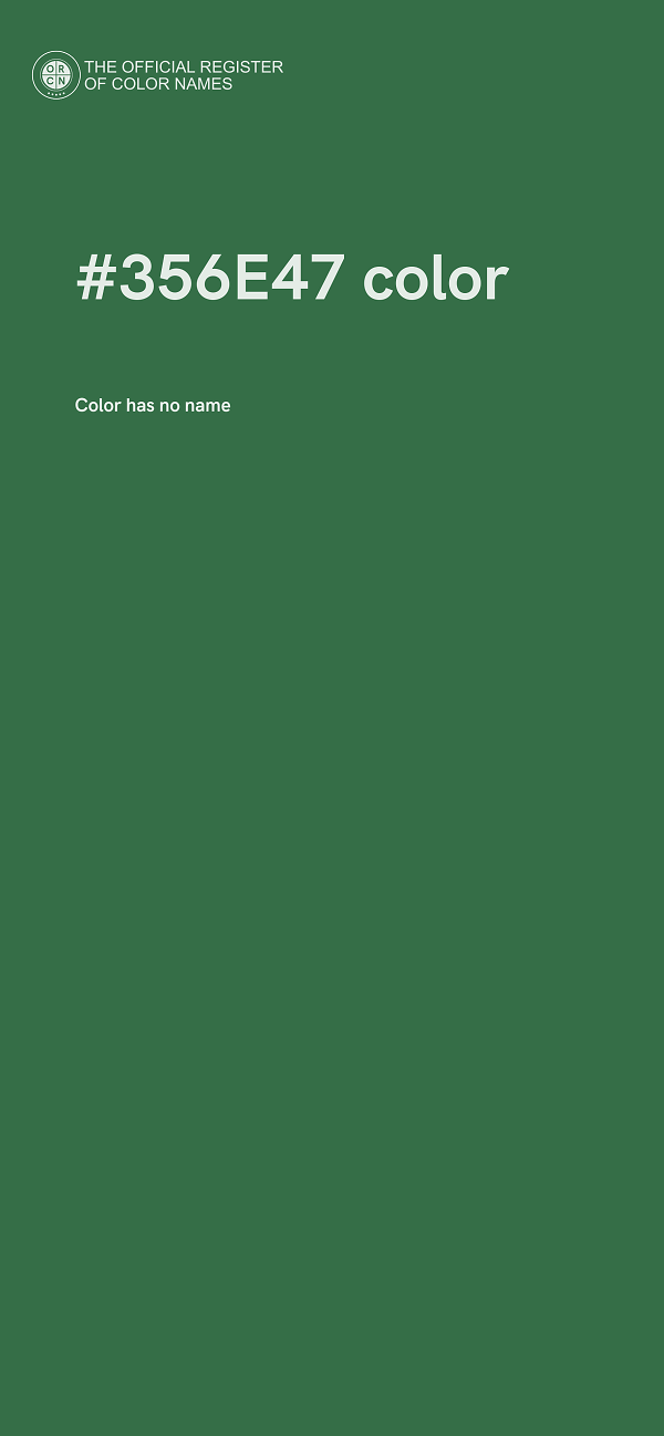 #356E47 color image