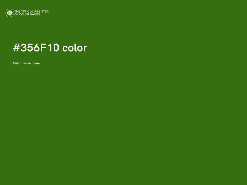 #356F10 color image