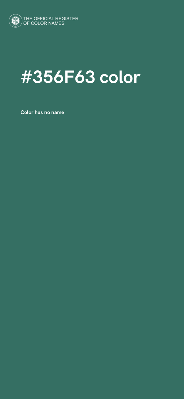 #356F63 color image