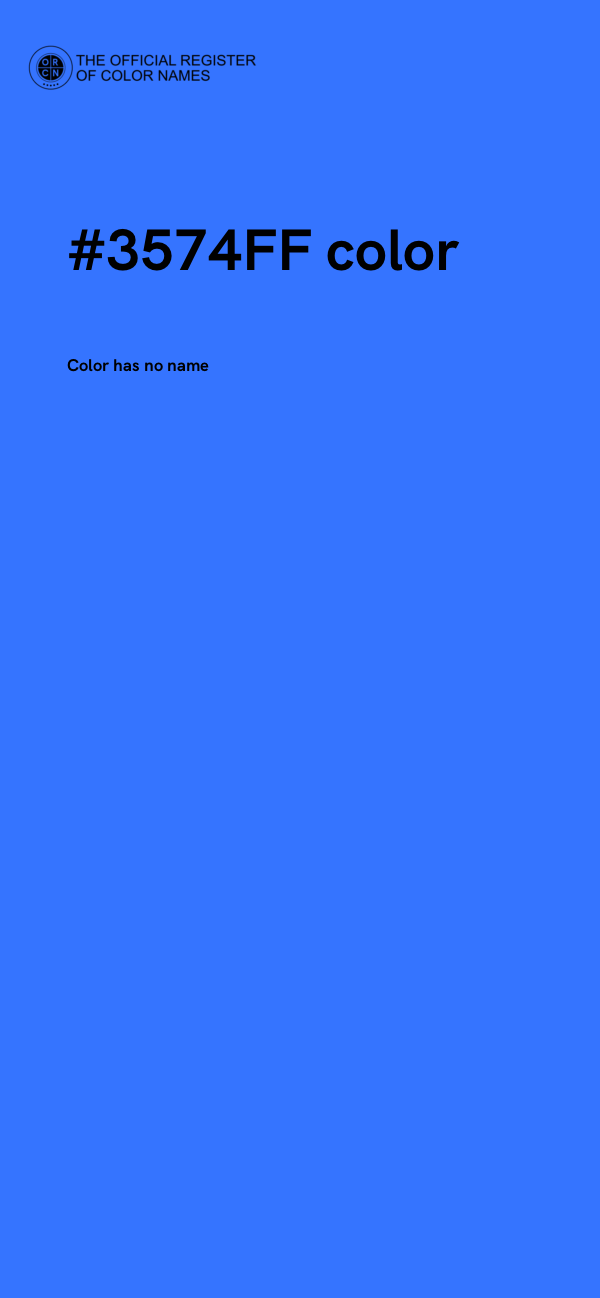#3574FF color image