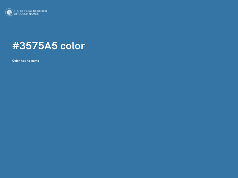 #3575A5 color image