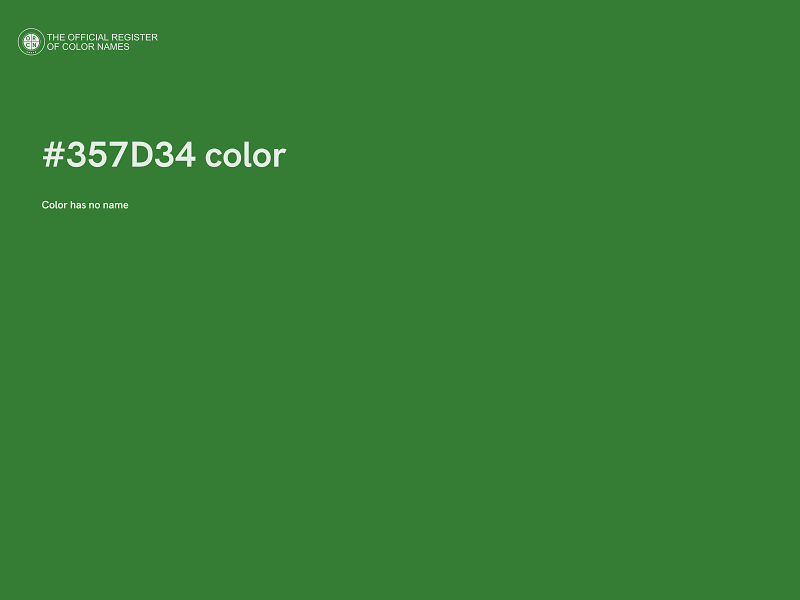 #357D34 color image