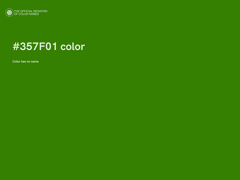 #357F01 color image