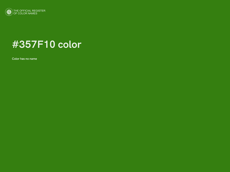 #357F10 color image