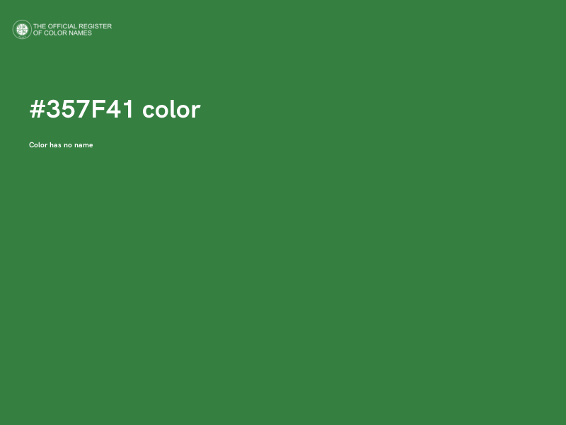 #357F41 color image