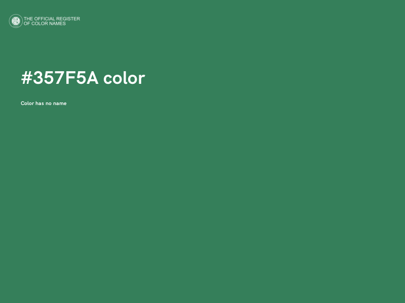 #357F5A color image