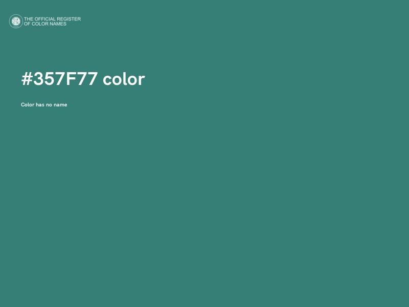 #357F77 color image