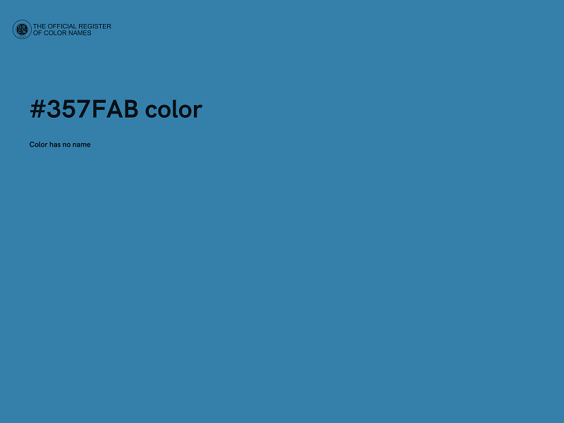#357FAB color image