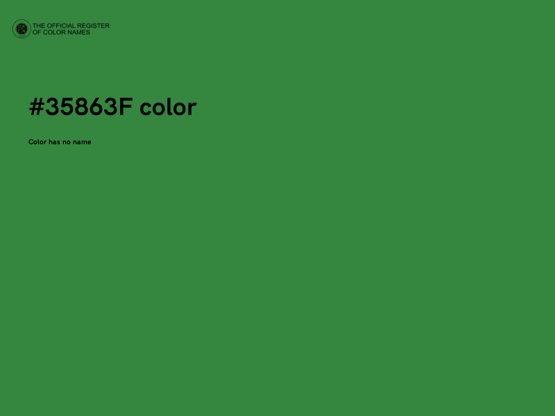 #35863F color image