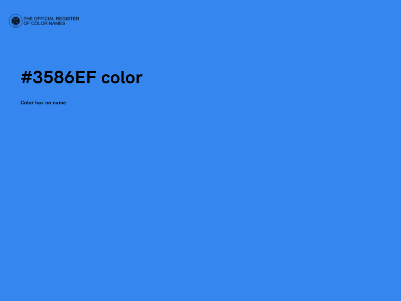 #3586EF color image