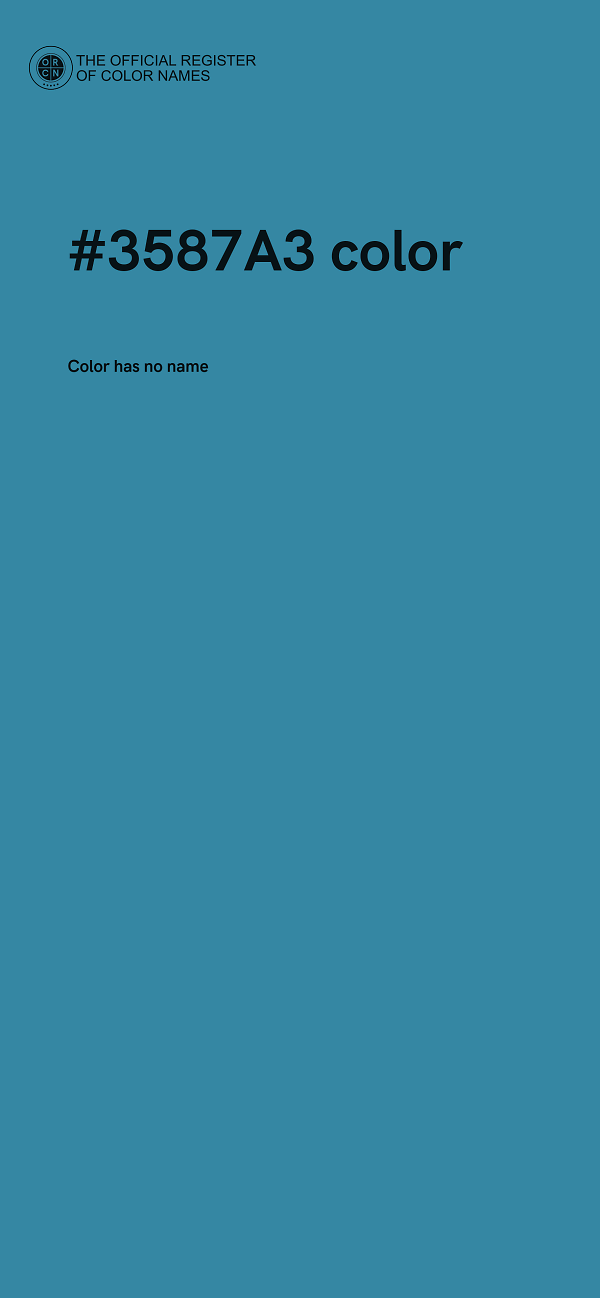 #3587A3 color image