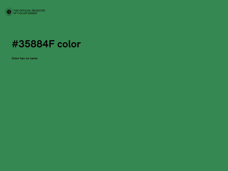 #35884F color image