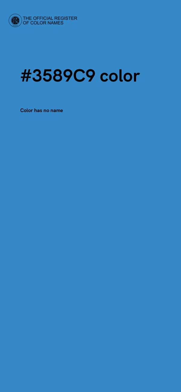 #3589C9 color image