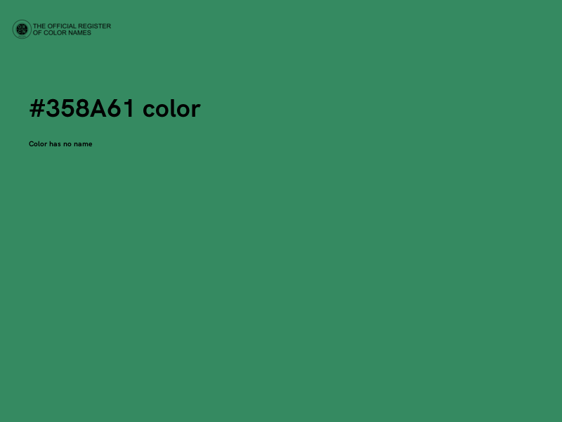 #358A61 color image