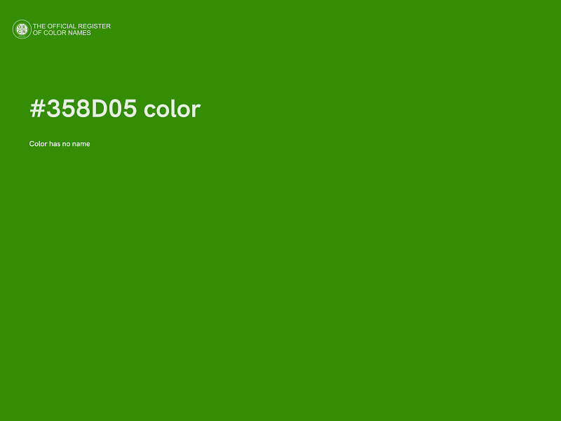 #358D05 color image