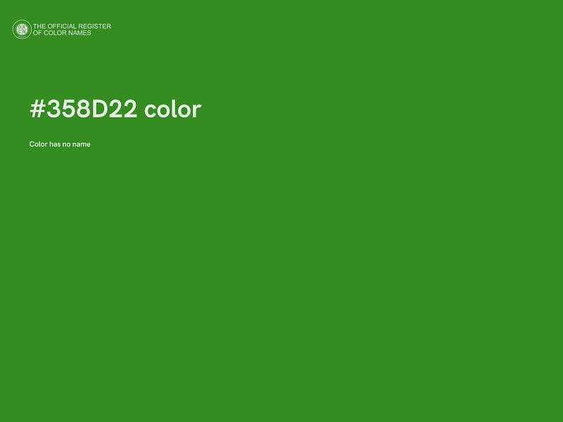 #358D22 color image