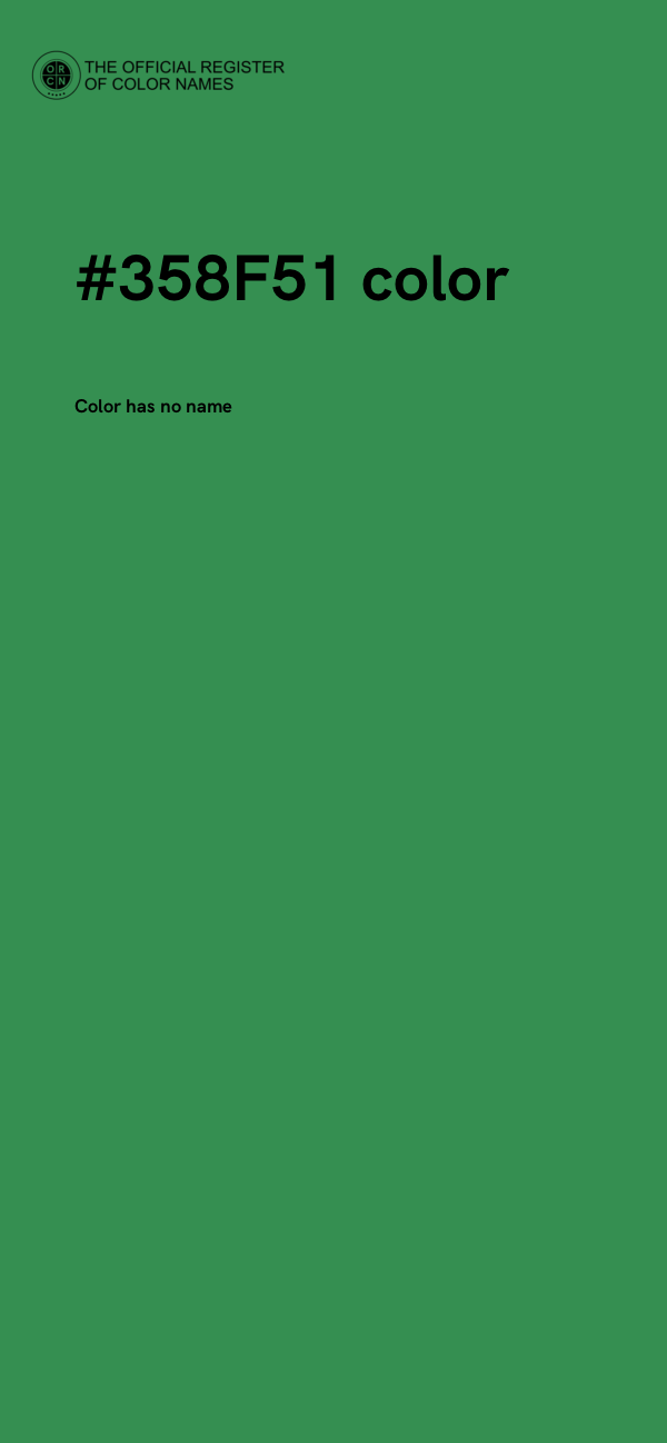 #358F51 color image
