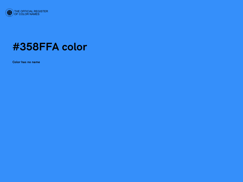 #358FFA color image