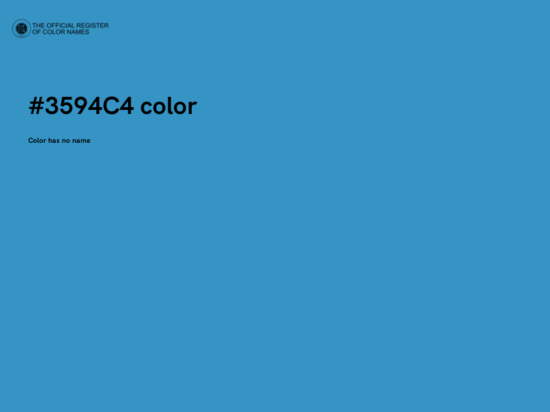 #3594C4 color image