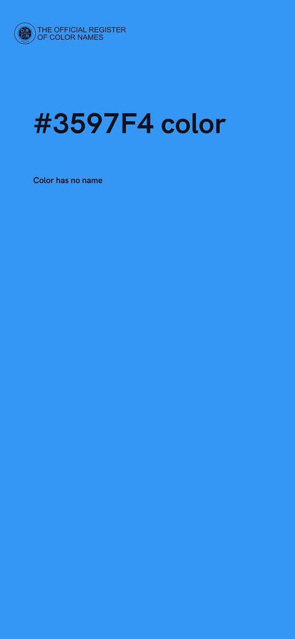 #3597F4 color image