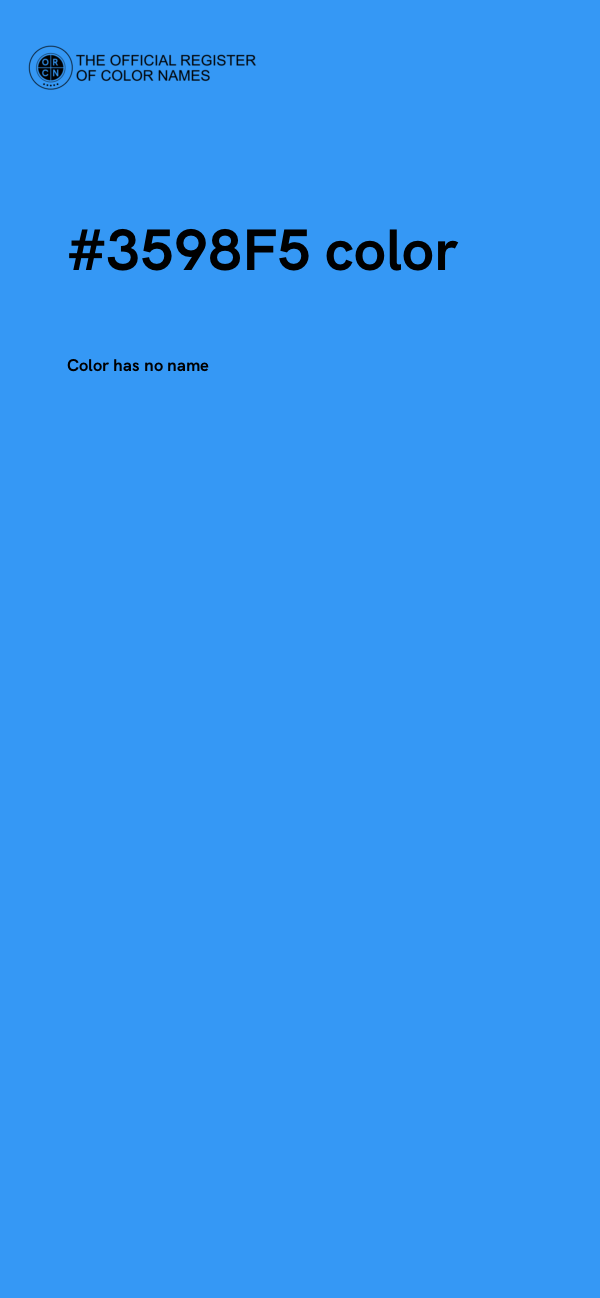 #3598F5 color image