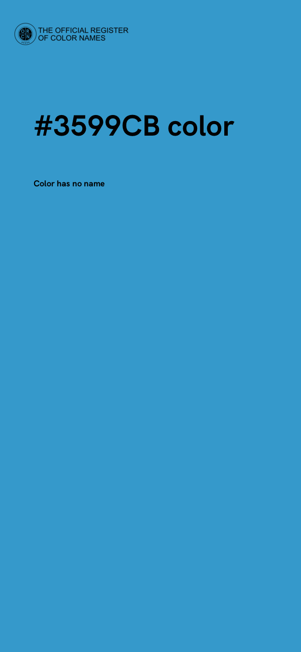 #3599CB color image