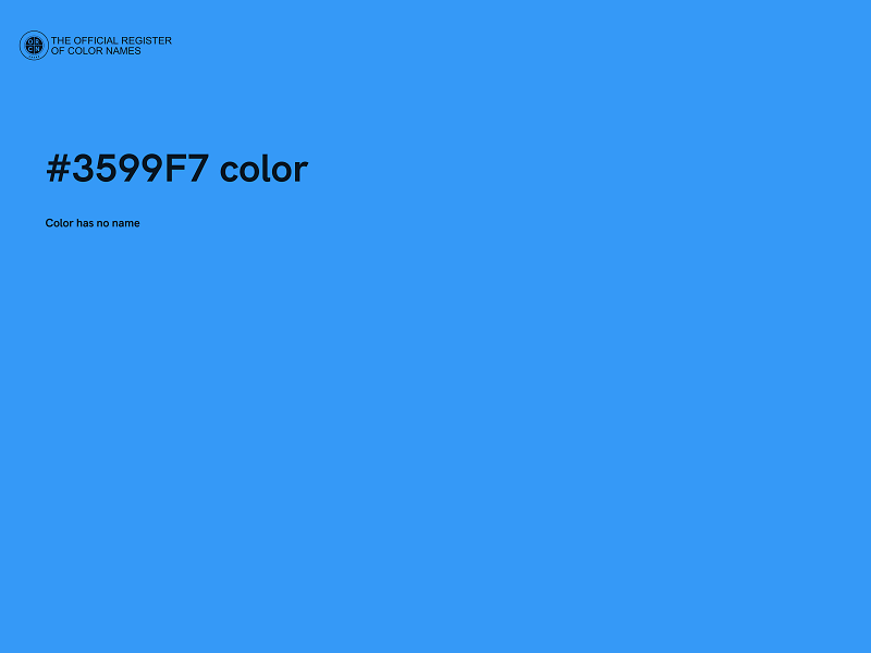 #3599F7 color image