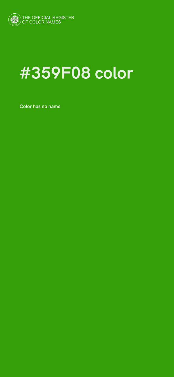 #359F08 color image