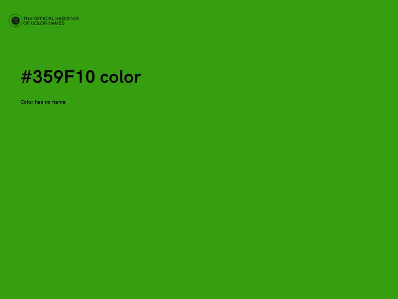 #359F10 color image