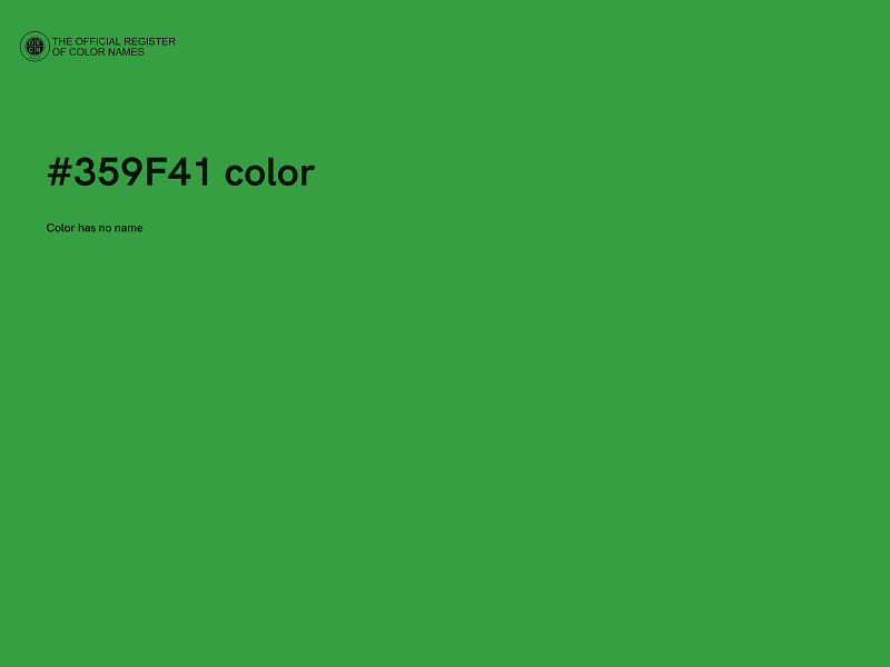 #359F41 color image