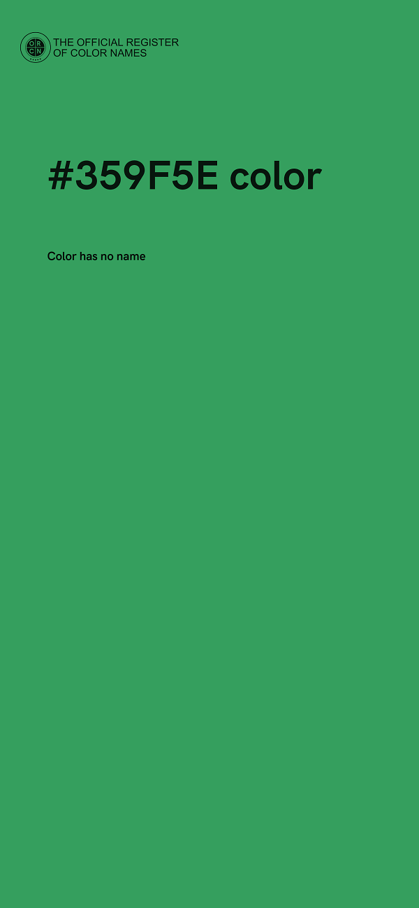 #359F5E color image