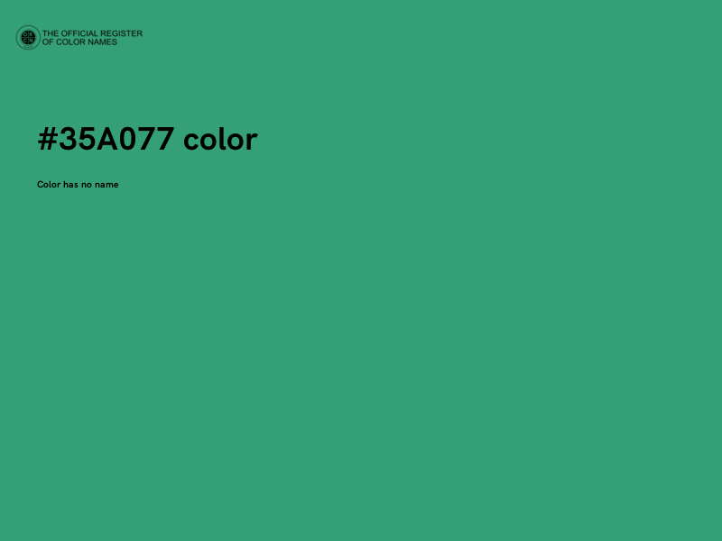 #35A077 color image