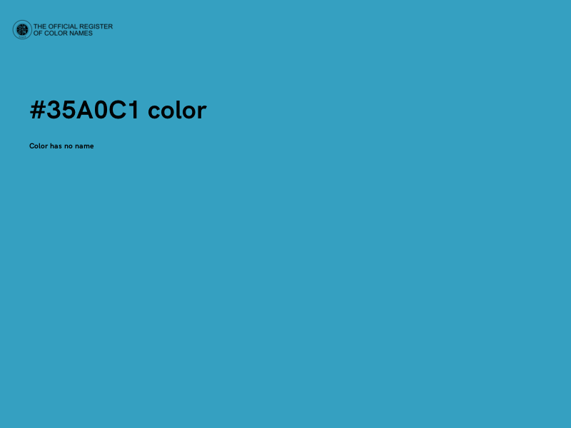 #35A0C1 color image