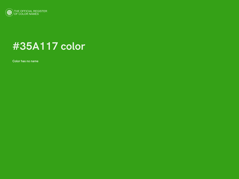 #35A117 color image