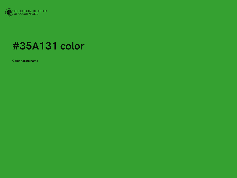 #35A131 color image