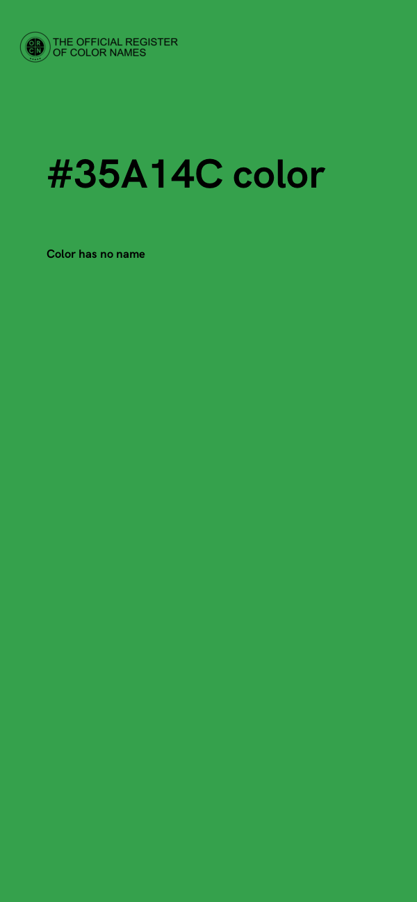 #35A14C color image
