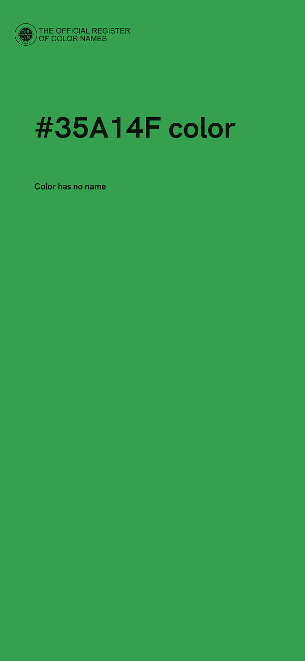 #35A14F color image