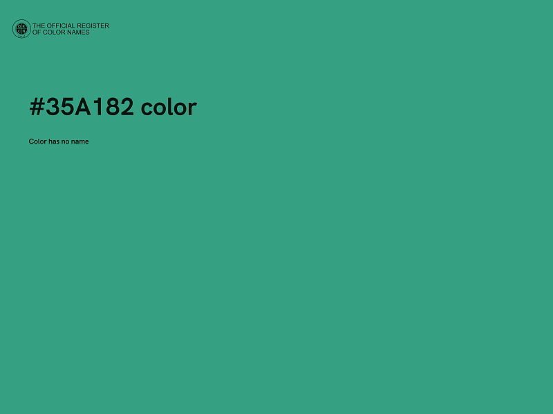 #35A182 color image