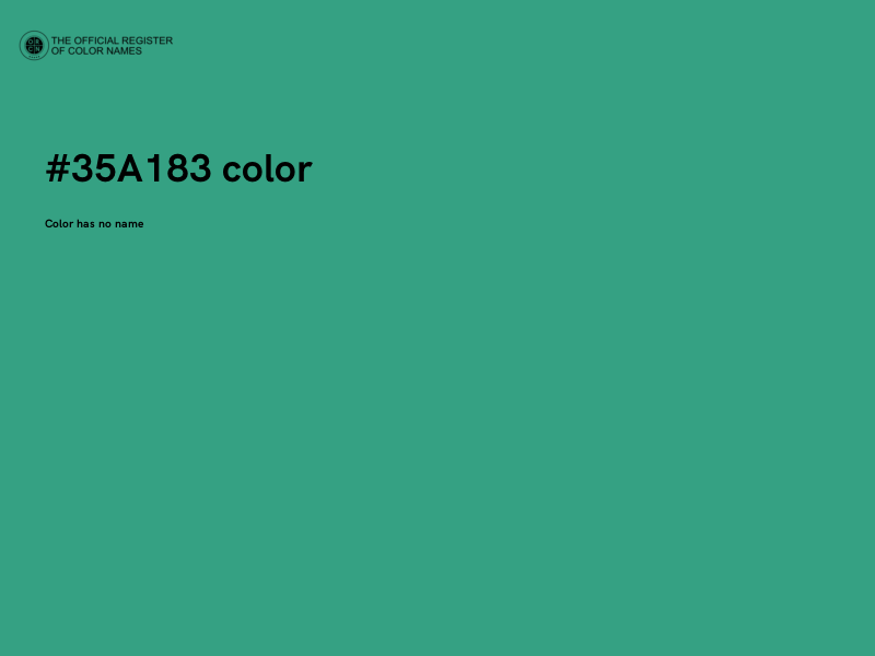 #35A183 color image